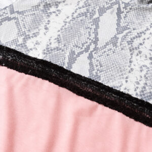 Snakeskin Sequin Splicing Girls Hoodie - Image 3