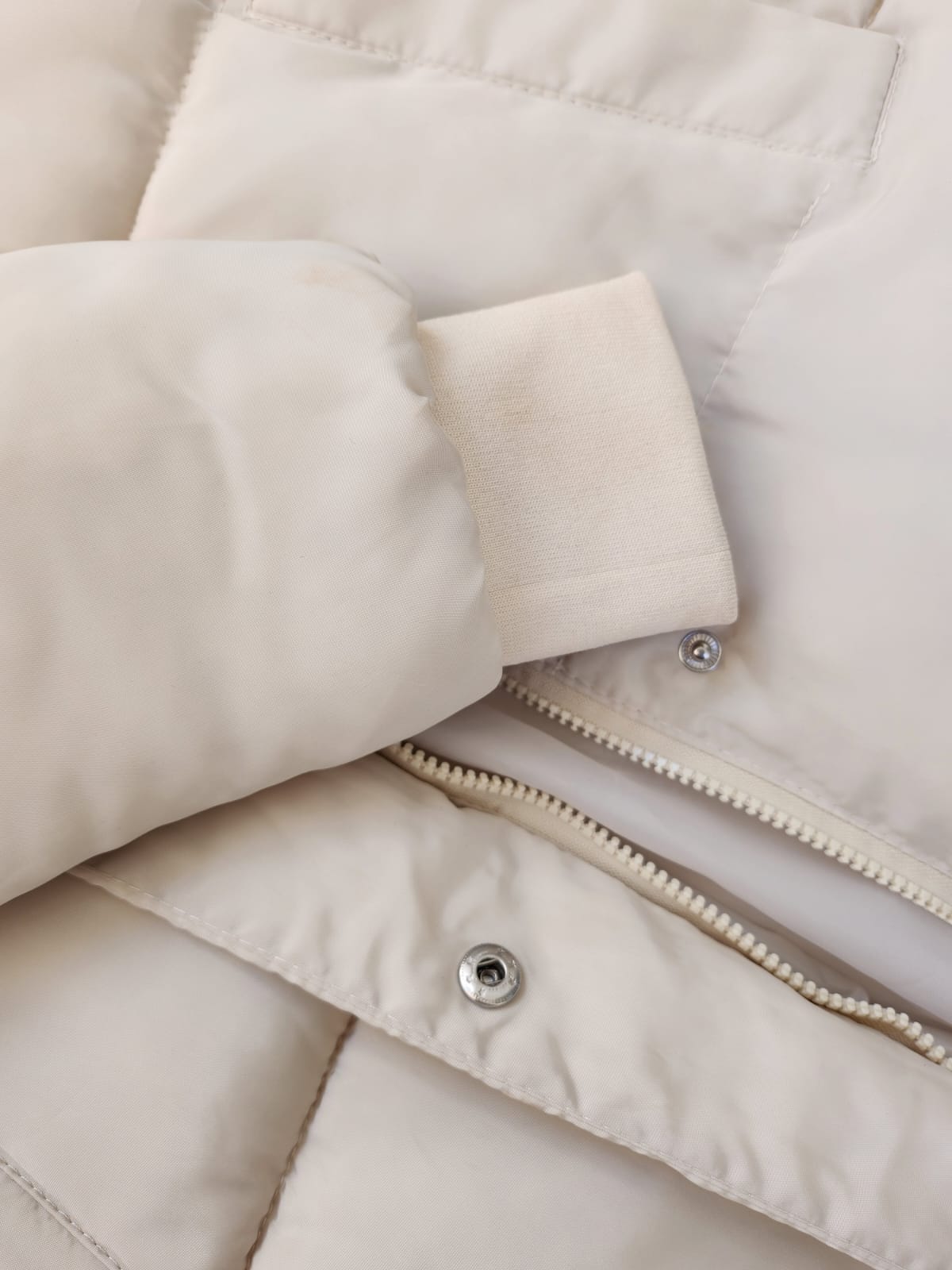 Cream Puffer Coat - Image 6