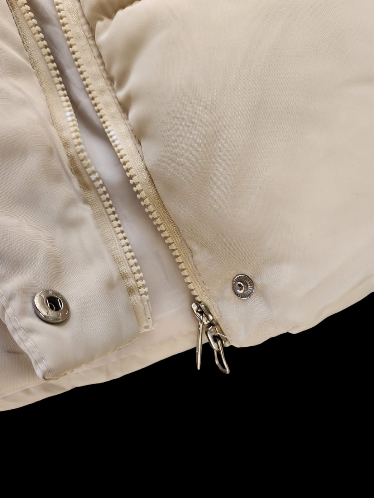 Cream Puffer Coat - Image 7
